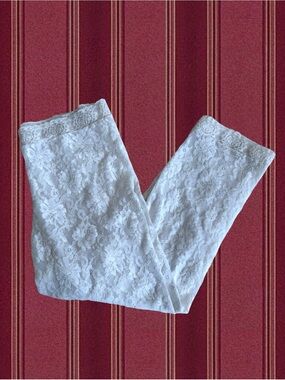 White Lace Capri Leggings - Women's Intimates & Sleepwear